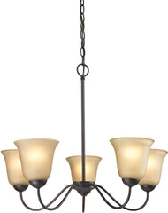 Conway 5 Light Chandelier In Oil Rubbed Bronze