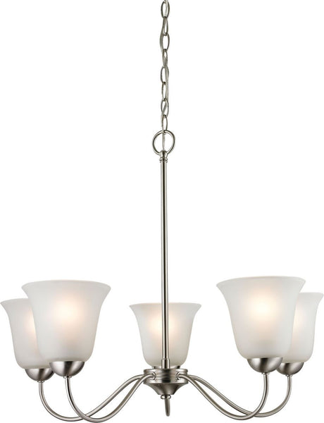 Conway 5 Light Chandelier In Brushed Nickel