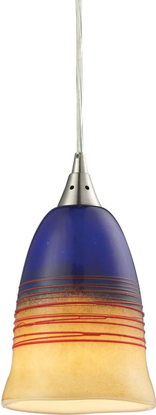 Canyon 1 Light Pendant In Satin Nickel