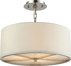 Selma 3 Light Pendant In Polished Nickel - Small
