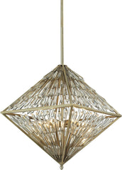 Viva Natura 6 Light Chandelier In Aged Silver