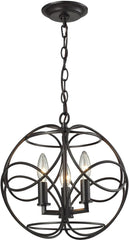Chandette 3 Light Pendant In Oil Rubbed Bronze