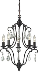 Chandette 5 Light Chandelier In Oil Rubbed Bronze