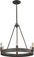 Lewisburg 6 Light Chandelier In Malted Rust
