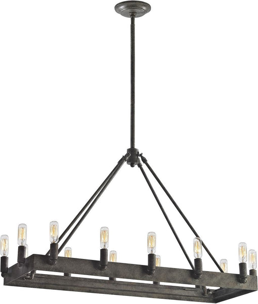 Lewisburg 14 Light Chandelier In Malted Rust