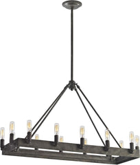 Lewisburg 14 Light Chandelier In Malted Rust