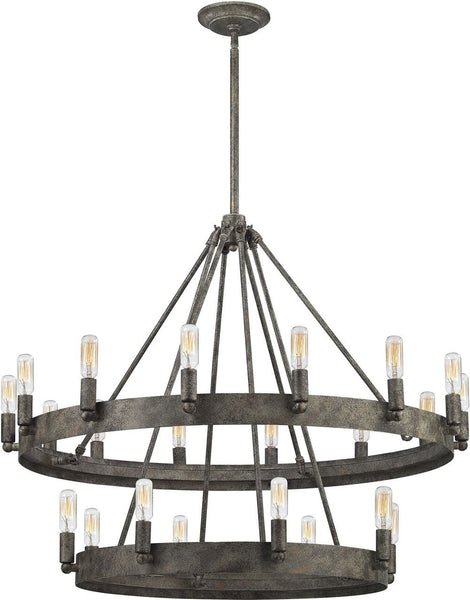Lewisburg 22 Light Chandelier In Malted Rust