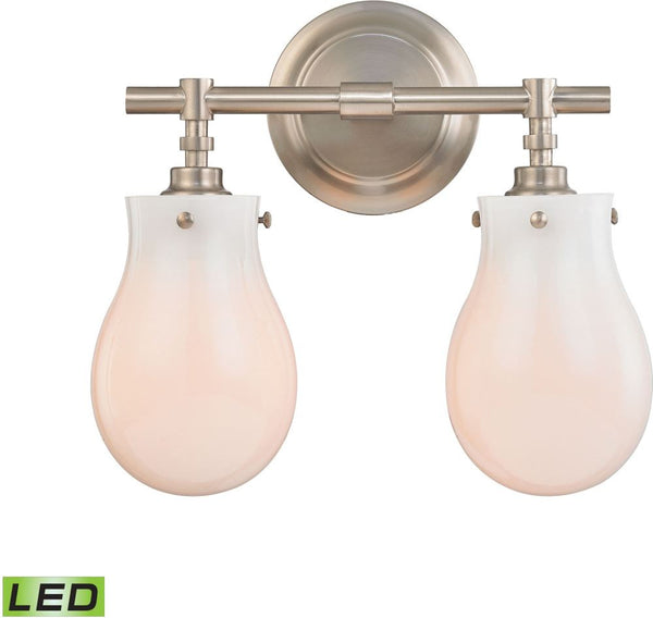 Jaelyn 2 Light Led Vanity In Brushed Nickel