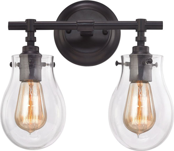Jaelyn 2 Light Vanity In Oil Rubbed Bronze