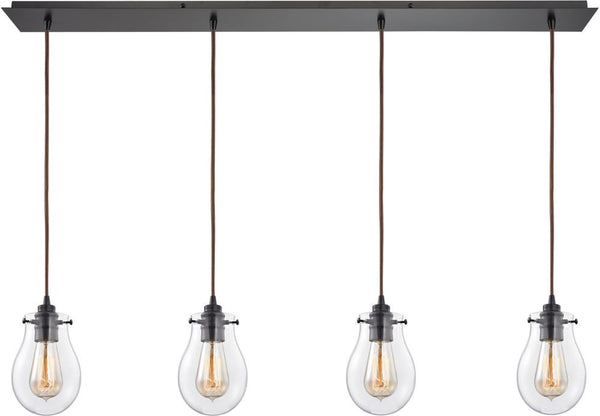 Jaelyn 4 Light Pendant In Oil Rubbed Bronze