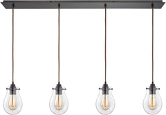 Jaelyn 4 Light Pendant In Oil Rubbed Bronze