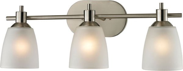 Jackson 3 Light Bath Bar In Brushed Nickel