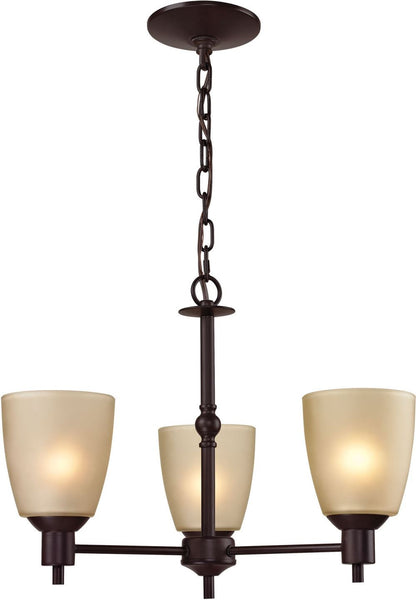 Jackson 3 Light Chandelier In Oil Rubbed Bronze