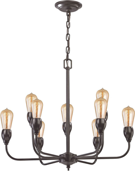 Vernon 9 Light Chandelier In Oil Rubbed Bronze