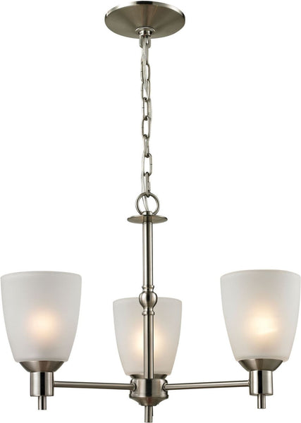 Jackson 3 Light Chandelier In Brushed Nickel