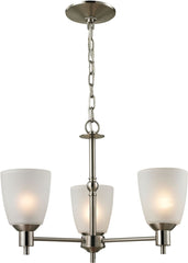 Jackson 3 Light Chandelier In Brushed Nickel