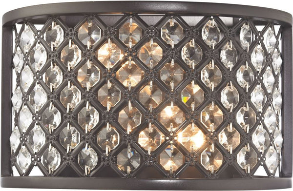 Genevieve 2 Light Wall Sconce In Oil Rubbed Bronze