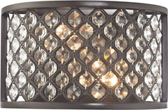 Genevieve 2 Light Wall Sconce In Oil Rubbed Bronze