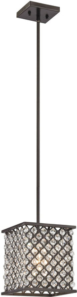Genevieve 1 Light Pendant In Oil Rubbed Bronze