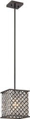 Genevieve 1 Light Pendant In Oil Rubbed Bronze