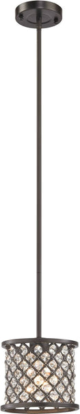 Genevieve 1 Light Pendant In Oil Rubbed Bronze