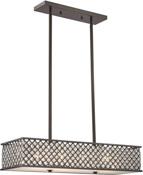 Genevieve 4 Light Chandelier In Oil Rubbed Bronze