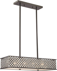 Genevieve 4 Light Chandelier In Oil Rubbed Bronze