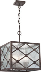 Radley 3 Light Pendant In Malted Rust