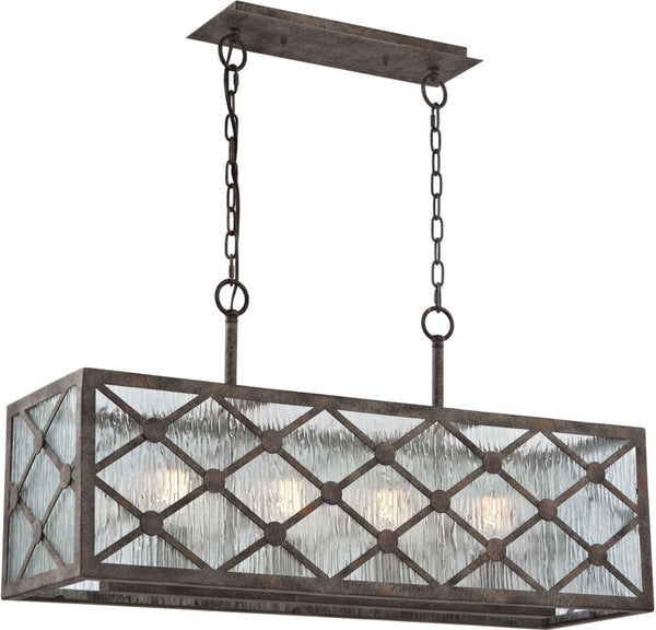Radley 4 Light Chandelier In Malted Rust