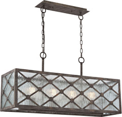 Radley 4 Light Chandelier In Malted Rust