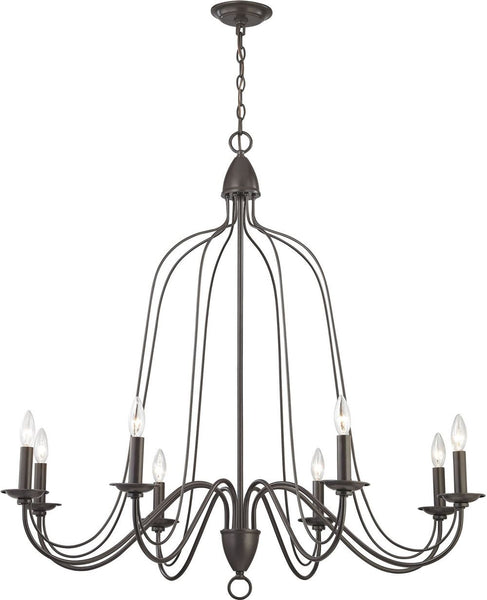 Monroe 8 Light Chandelier In Oil Rubbed Bronze
