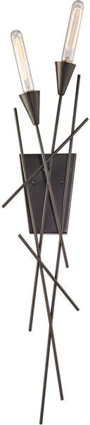 Sticks 2 Light Wall Sconce In Oil Rubbed Bronze