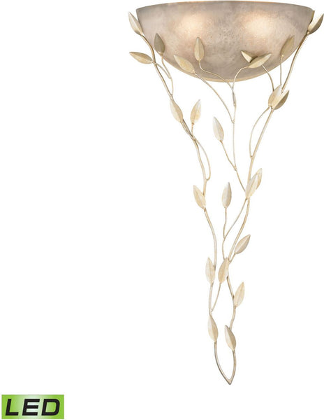 Vineland 2 Light Led Wall Sconce In Aged Silver