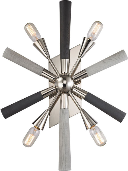 Solara 4 Light Wall Sconce In Polished Chrome