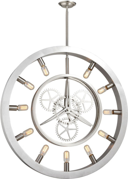 Chronology 11 Light Chandelier In Brushed Nickel