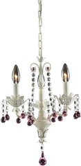 Elise 3 Light Chandelier In Antique White