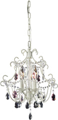 Elise 3 Light Chandelier In Antique White