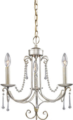 Tambridge 3 Light Chandelier In Antique Silver