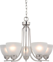 Kingston 5 Light Chandelier In Brushed Nickel