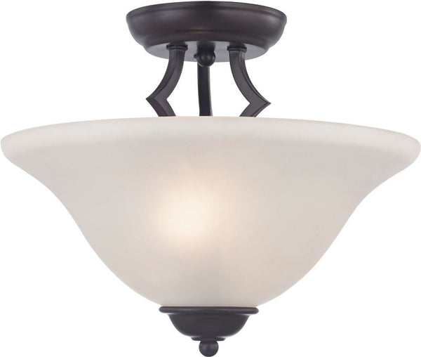 Kingston 2 Light Semi-Flush In Oil Rubbed Bronze