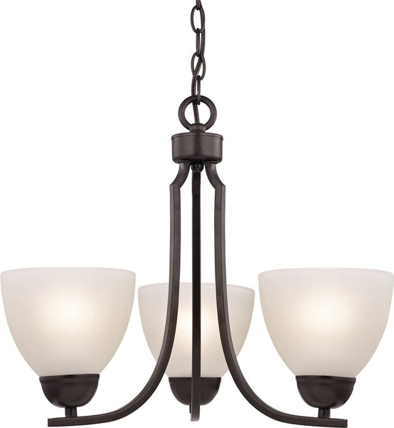 Kingston 3 Light Chandelier In Oil Rubbed Bronze