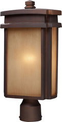 Sedona 1 Light Outdoor Pier Mount In Clay Bronze