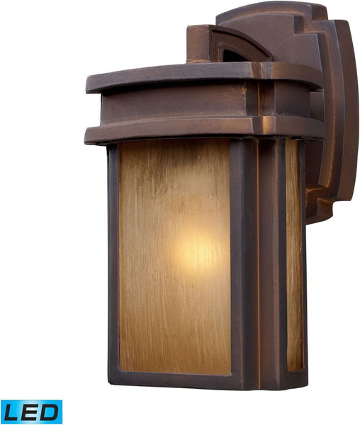 Sedona 1 Light Outdoor Led Wall Sconce In Clay Bronze