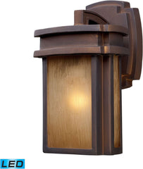 Sedona 1 Light Outdoor Led Wall Sconce In Clay Bronze