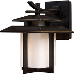 Kanso 1 Light Outdoor Sconce In Hazlenut Bronze