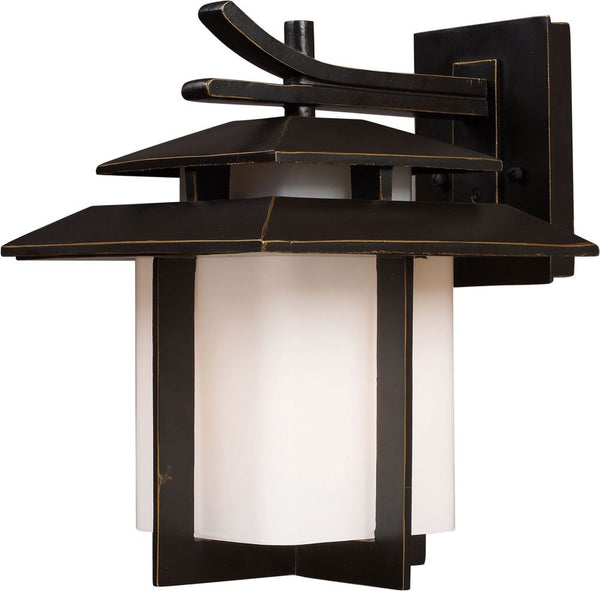 Kanso 1 Light Outdoor Sconce In Hazlenut Bronze