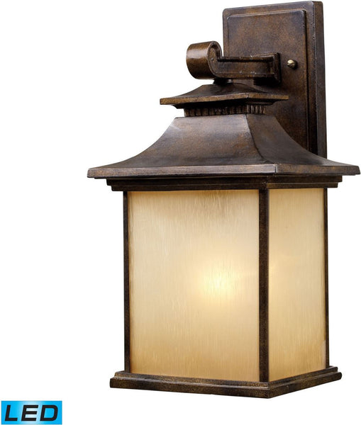 San Gabriel 1 Light Outdoor Led Sconce In Hazelnut Bronze