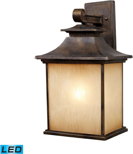 San Gabriel 1 Light Outdoor Led Sconce In Hazelnut Bronze