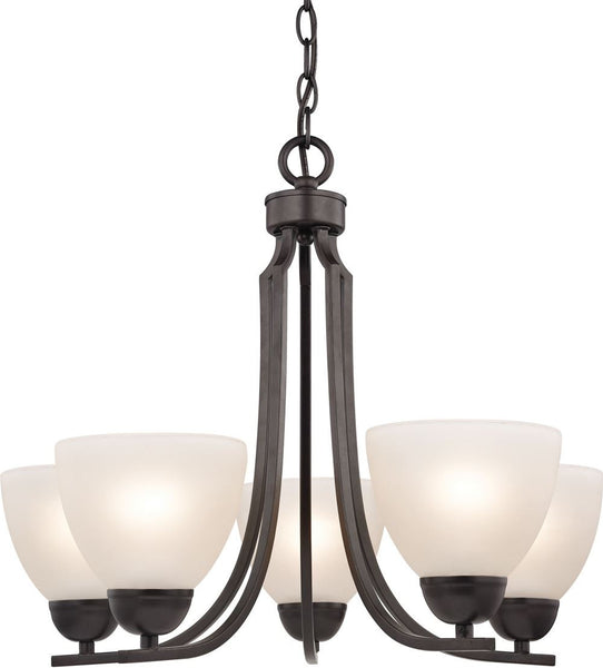 Kingston 5 Light Chandelier In Oil Rubbed Bronze