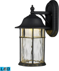 Lapuente 1 Light Outdoor Led Wall Sconce In Matte Black